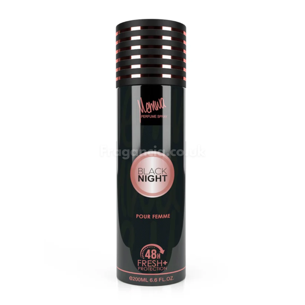 Black Night 200ml Deodorant Body Spray Memwa