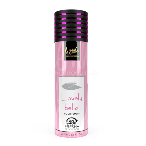 Lovely Bella 200ml Deodorant Body Spray Memwa